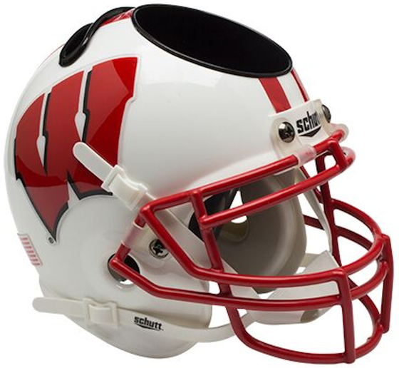 Wisconsin Badgers Miniature Football Helmet Desk Caddy