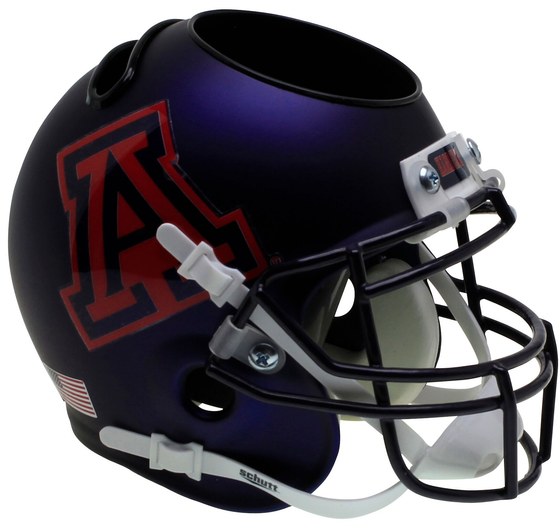 Arizona Wildcats Miniature Football Helmet Desk Caddy <B>Satin Navy</B>