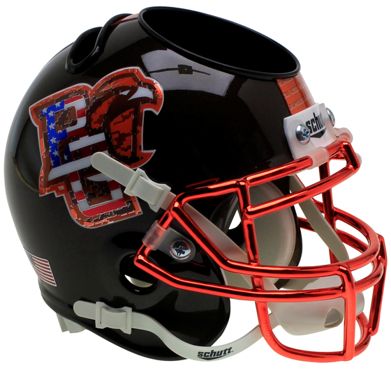 Bowling Green Falcons Miniature Football Helmet Desk Caddy <B>Patriotic</B>