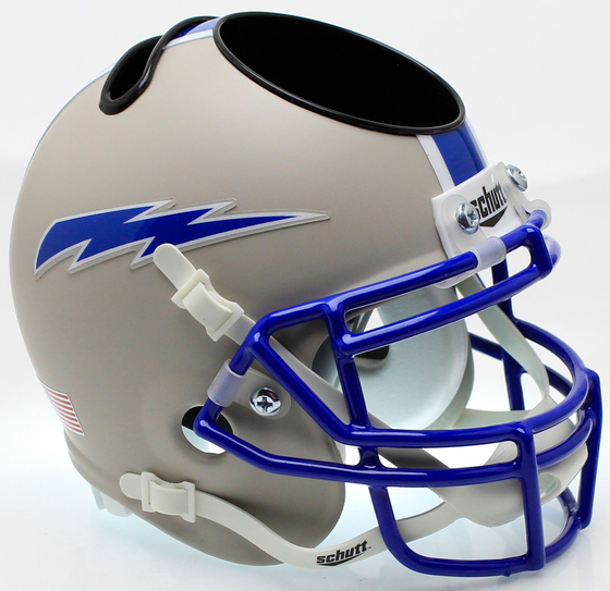 Air Force Falcons Mini Football Helmet Desk Caddy <B>Matte Gray</B>