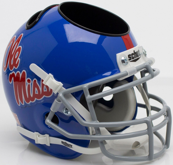 Mississippi (Ole Miss) Rebels Miniature Football Helmet Desk Caddy <B>Powder Blue</B>