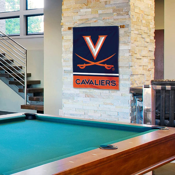 Virginia Cavaliers Banner with Hanging Pole - 757 Sports Collectibles