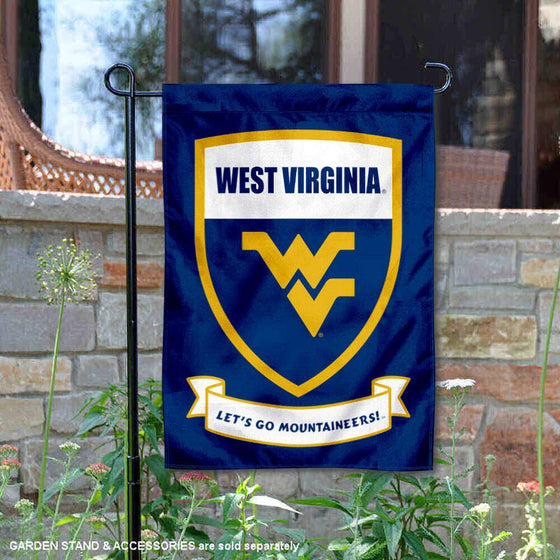 West Virginia Mountaineers Shield Garden Flag - 757 Sports Collectibles