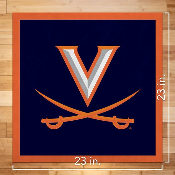 Rico Industries NCAA Virginia Cavaliers Felt Home & Wall Decor Banner - Banner for Man Cave, Game Room, Office & Bedroom - Long-Lasting Wall Decorations - Made in The USA - 23" x 23" - 757 Sports Collectibles