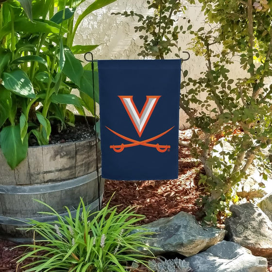 University of Virginia Cavaliers Logo Garden Yard Flag - 757 Sports Collectibles