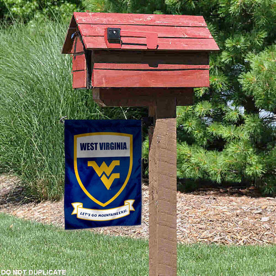 West Virginia Mountaineers Shield Garden Flag - 757 Sports Collectibles