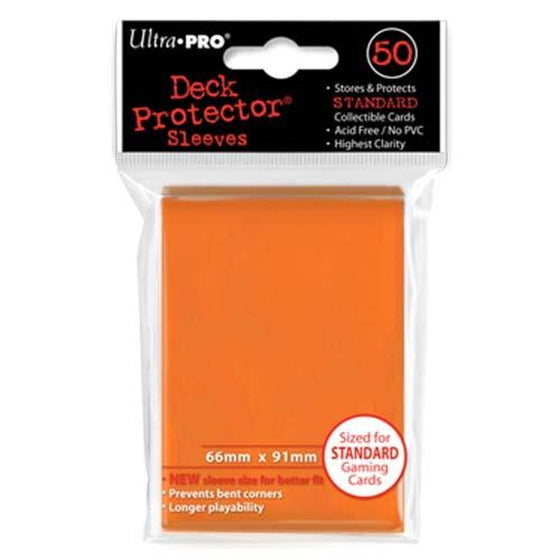 Deck Protectors - Standard Size - Candy Orange - Pack of 50