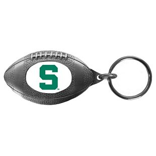 Michigan State Spartans Pewter Key Ring