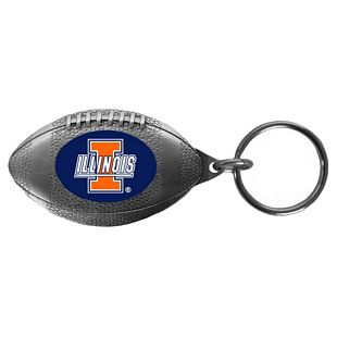 Illinois Fighting Illini Pewter Key Ring