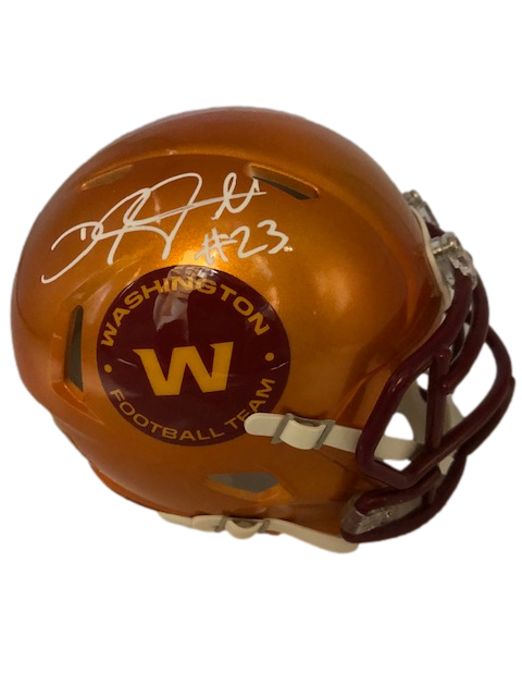 Washington Football Team DeAngelo Hall Signed Auto Flash Mini Helmet JSA W COA - 757 Sports Collectibles