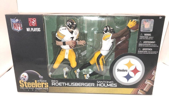 Pittsburgh Steelers Ben Roethlisberger & Santonio Holmes Super Bowl 43 McFarlane Set