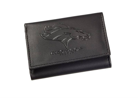 Denver Broncos Embossed Leather Tri-fold Wallet (SSKG) - 757 Sports Collectibles