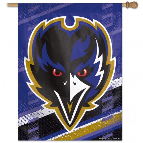 BALTIMORE RAVENS VERTICAL FLAG27" X 37"