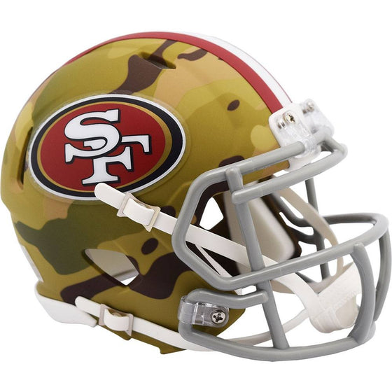 San Francisco 49ers Helmet Riddell Replica Mini Speed Style Camo Alternate