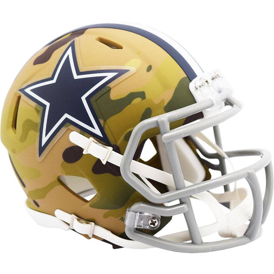 Dallas Cowboys Helmet Riddell Replica Mini Speed Style Camo Alternate