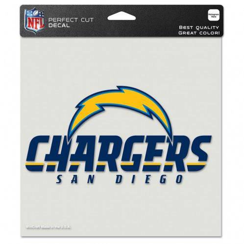 NFL San Diego Chargers Perfect Cut 8x8 Diecut Decal - 757 Sports Collectibles