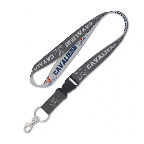 VIRGINIA, UNIVERSITY OF CHARCOAL- LANYARD W/DETACHABLE BUCKLE