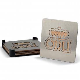 Old Dominion Monarchs Boaster Set of 4 Stainless Steel Cork Backed Coasters - 757 Sports Collectibles