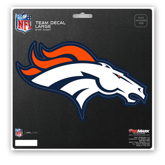 Denver Broncos Decal 8x8 Die Cut - 757 Sports Collectibles