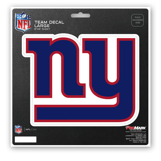 New York Giants Decal 8x8 Die Cut - 757 Sports Collectibles