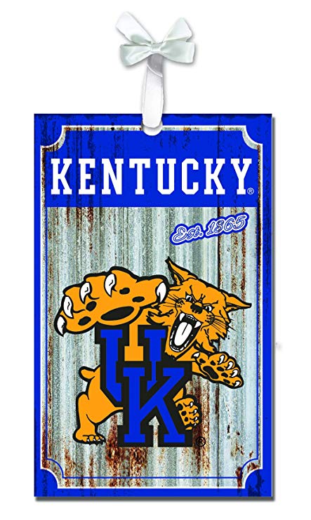 University of Kentucky Wildcats Corrugated Sign Ornament