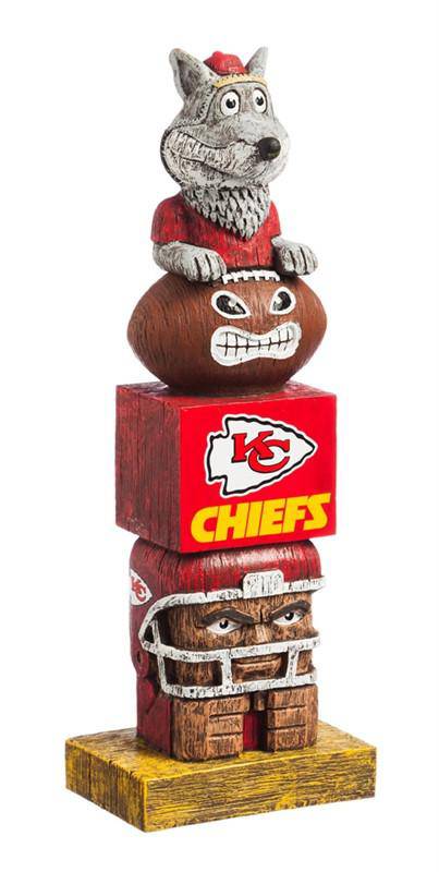 Kansas City Chiefs 16" Tiki Totem Figure Statue - 757 Sports Collectibles