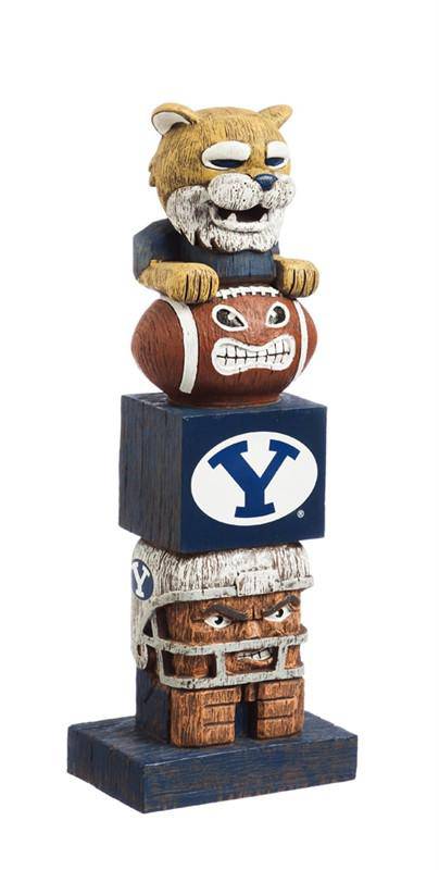 Brigham Young BYU Cougars 16" Tiki Totem Figure Statue - 757 Sports Collectibles