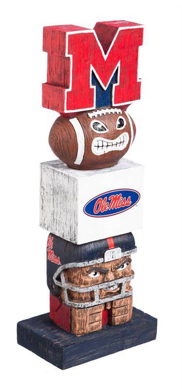 Ole Miss Mississippi Rebels Hotty Totty 16" Tiki Totem Figure Statue - 757 Sports Collectibles