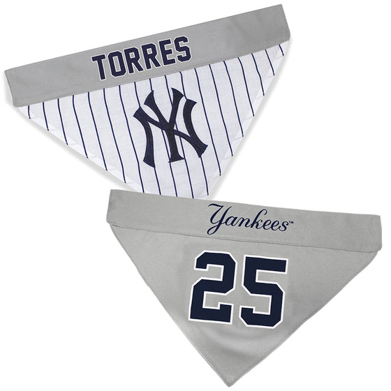 Gleyber Torres New York Yankees Home and Away Reversible Bandana by Pets First