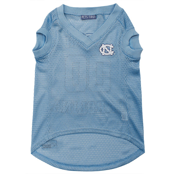 University of North Carolina Tar Heels Basketball Mesh Dog Jersey by Pets First - 757 Sports Collectibles