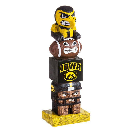 Iowa Hawkeyes 16" Tiki Totem Figure Statue - 757 Sports Collectibles