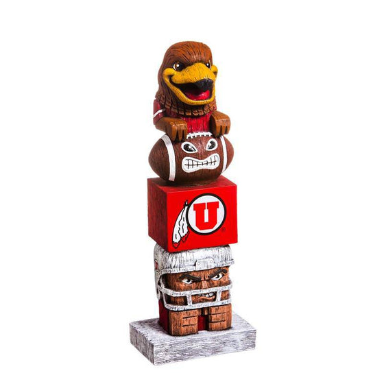 Utah Utes 16" Tiki Totem Figure Statue - 757 Sports Collectibles