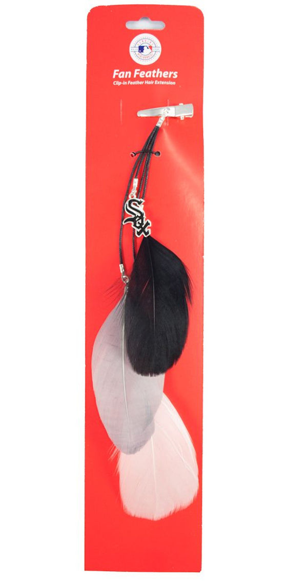 Chicago White Sox Team Color Feather Hair Clip CO - 757 Sports Collectibles