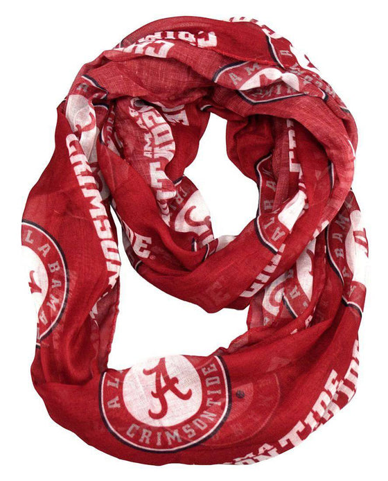 NCAA Alabama Crimson Tide Endless Loop Infinity Scarf - 757 Sports Collectibles