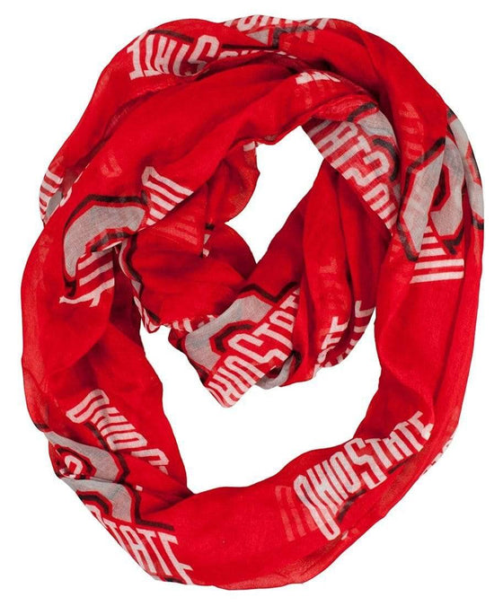 NCAA Ohio State OSU Buckeyes Endless Loop Infinity Scarf - 757 Sports Collectibles