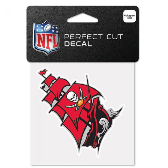 TAMPA BAY BUCCANEERS SECONDARY LOGO SHIP PERFECT CUT COLOR DECAL 4" X 4" - 757 Sports Collectibles