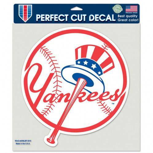 MLB New York Yankees Perfect Cut 8x8 Diecut Decal - 757 Sports Collectibles