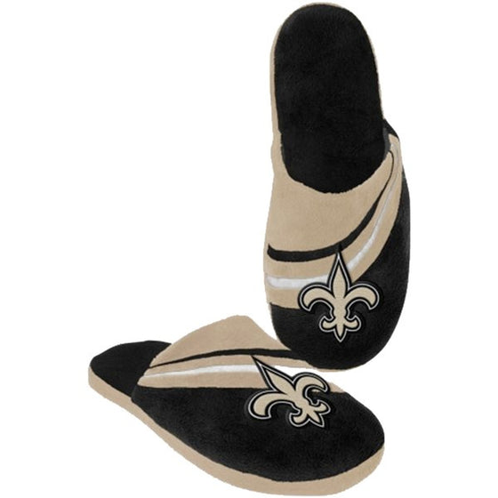 New Orleans Saints Slipper - Big Logo Stripe - (1 Pair) - S