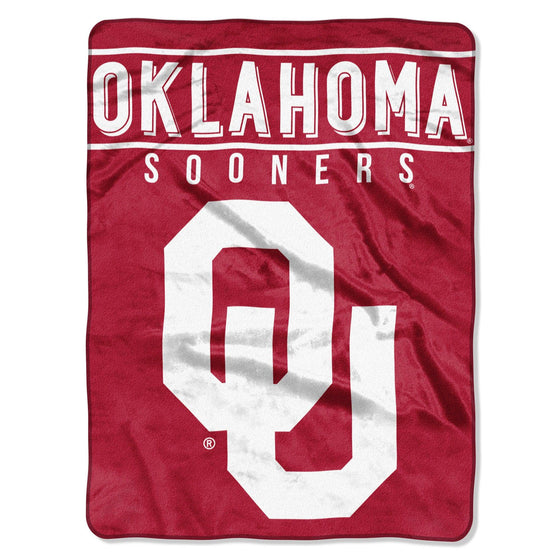 Oklahoma Sooners Blanket 60x80 Raschel Basic Design Special Order (CDG) - 757 Sports Collectibles
