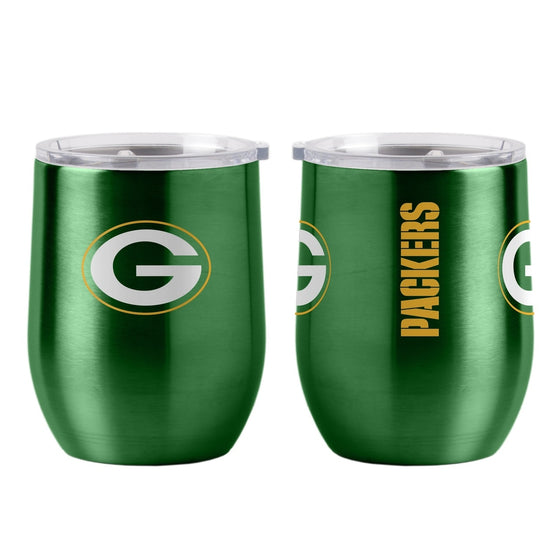 Green Bay Packers Travel Tumbler 16oz Curved Beverage