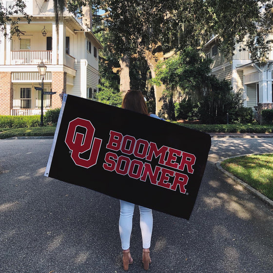 Desert Cactus University of Oklahoma Flag Sooners Flags Banners 100% Polyester Indoor Outdoor 3x5 (Style S) - 757 Sports Collectibles