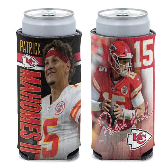 Kansas City Chiefs Can Cooler Slim Style Patrick Mahomes Design - Special Order - 757 Sports Collectibles