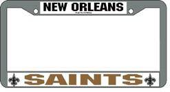New Orleans Saints Chrome License Plate Frame (CDG) - 757 Sports Collectibles