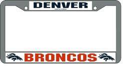 Denver Broncos Chrome License Plate Frame (CDG) - 757 Sports Collectibles