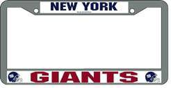 New York Giants Chrome License Plate Frame (CDG) - 757 Sports Collectibles