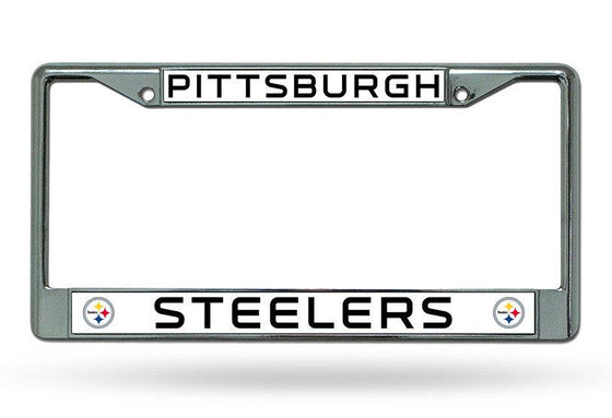 Pittsburgh Steelers Chrome License Plate Frame - New UPC (CDG)