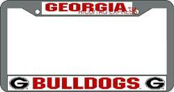 Georgia Bulldogs Chrome License Plate Frame (CDG) - 757 Sports Collectibles