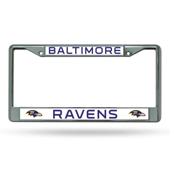 Baltimore Ravens Chrome License Plate Frame. (CDG) - 757 Sports Collectibles