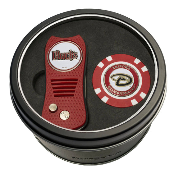 Arizona Diamondbacks Tin Set - Switchfix, Golf Chip - 757 Sports Collectibles