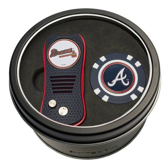 Atlanta Braves Tin Set - Switchfix, Golf Chip - 757 Sports Collectibles